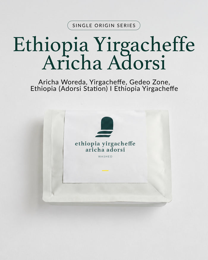 Ethiopia Yirgacheffe Aricha Adorsi 200g packaging